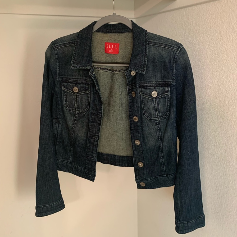 Elle dark denim jacket